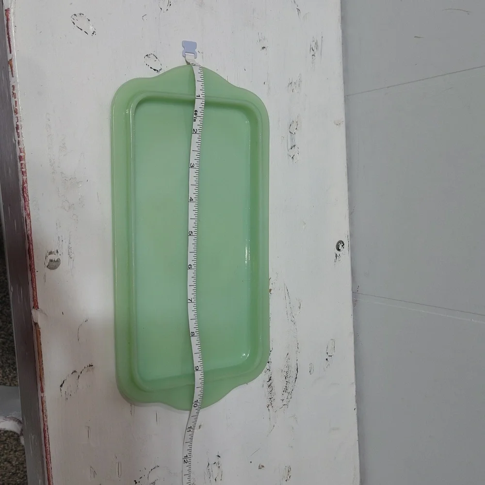 Philbe Fire-King Jadeite Refrigerator Dish Lid Rectangular Tray‎ 10”